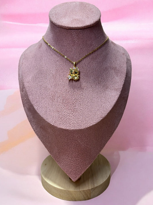 Collar dorado kitty (acero)