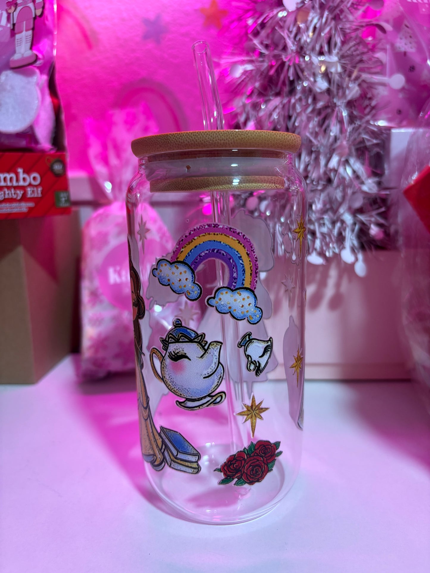 Vaso personalizado princesa bella