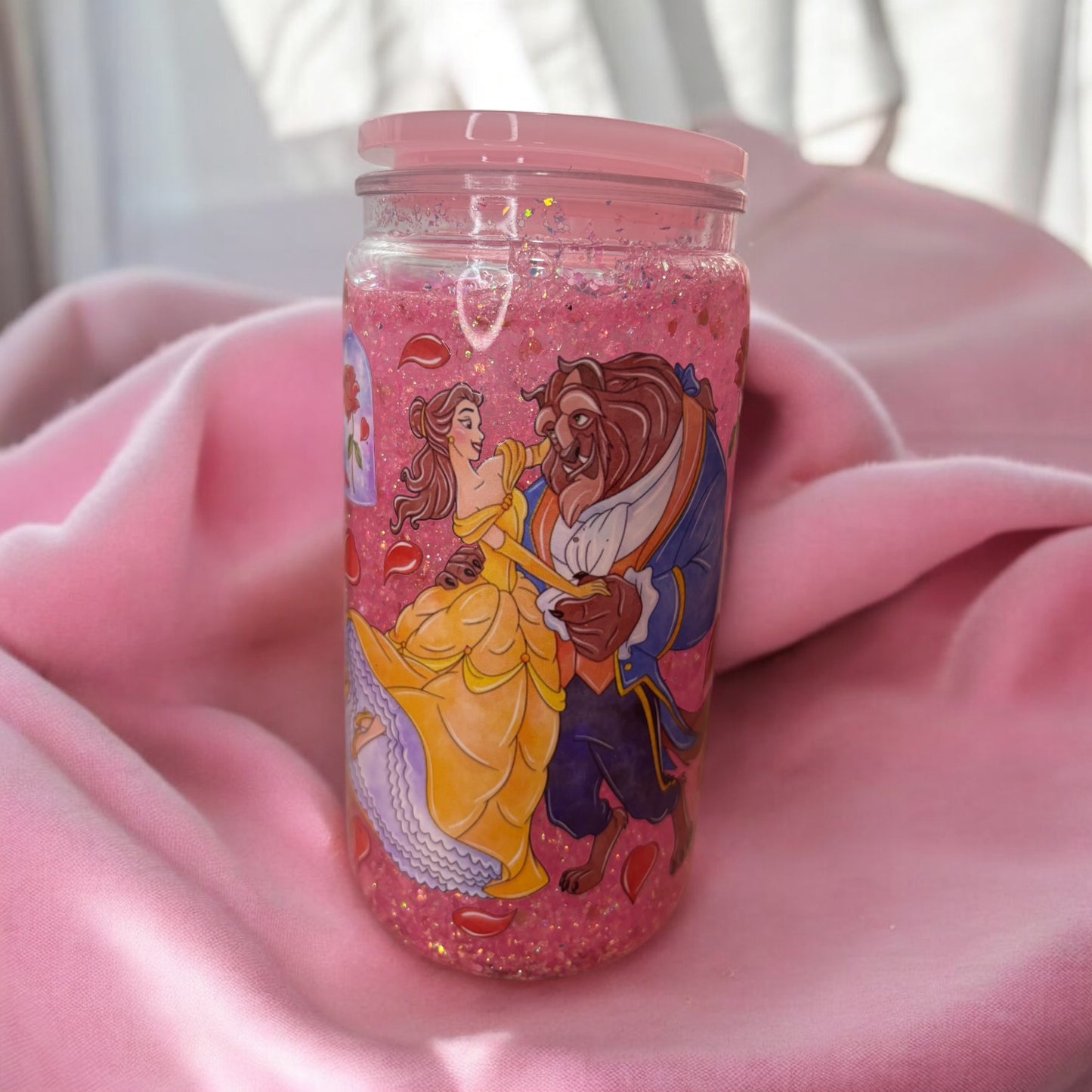 Vaso personalizado la bella y la vestia