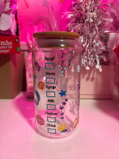 Vaso personalizado de la sirenita